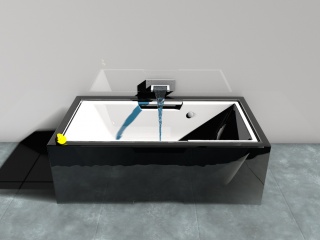 大理石浴缸C4D模型