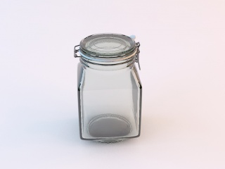 玻璃罐子3C4D模型