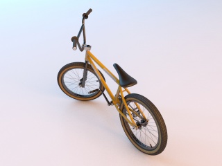 自行车C4D模型