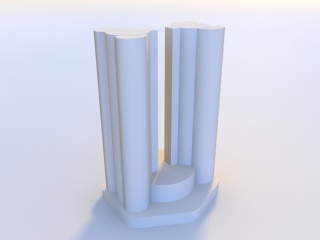 双子座大厦C4D模型
