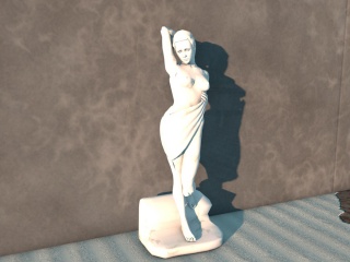 美女人物雕塑C4D模型