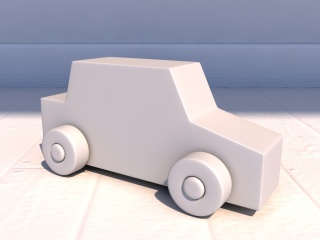 积木车C4D模型