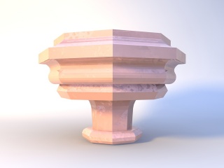 装饰柱子构件C4D模型