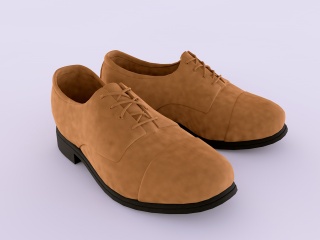 男士皮鞋C4D模型
