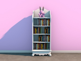 儿童房书柜C4D模型