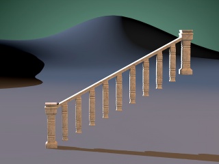 室内楼梯配件C4D模型