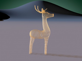 圣诞节小鹿C4D模型