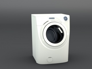卫生间涡轮洗衣机C4D模型