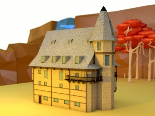 城堡C4D模型