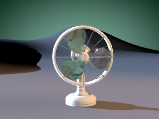 废弃电风扇C4D模型