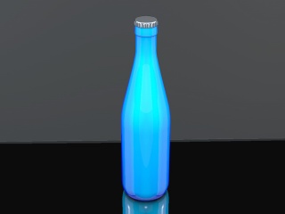 玻璃汽水瓶C4D模型