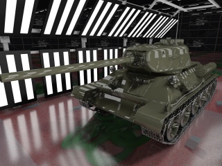 中式112重型坦克C4D模型