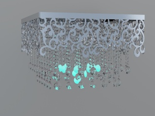 水晶吊灯C4D模型