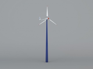 微型风力发电机C4D模型