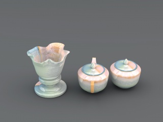 玻璃储物罐C4D模型