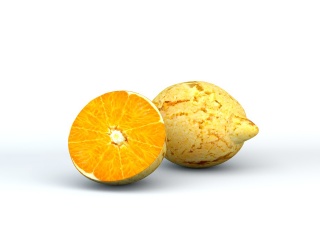 橘子饰品C4D模型