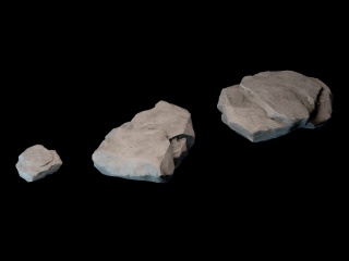 陨石C4D模型