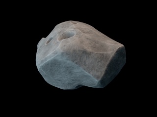 陨石C4D模型
