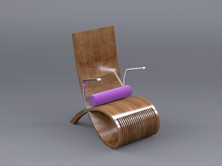 现代摇椅C4D模型