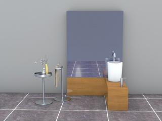家庭卫浴C4D模型