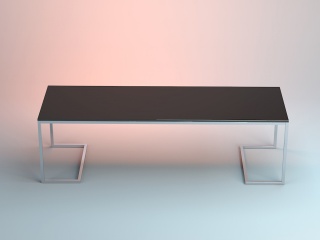 黑色凳子C4D模型