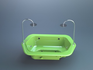 双人浴缸C4D模型