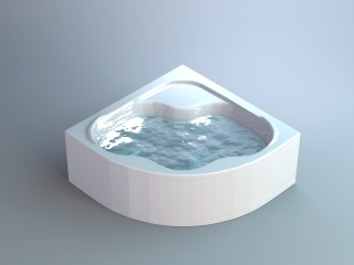 卫生间浴盆C4D模型