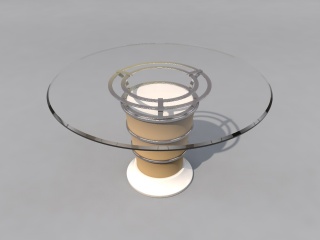 玻璃桌子C4D模型