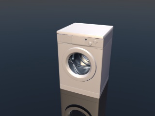 卫生间洗衣机C4D模型