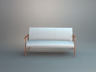 现代多人沙发C4D模型