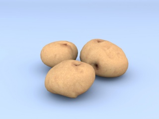 马铃薯C4D模型