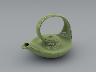 工艺茶壶C4D模型