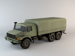 军车C4D模型