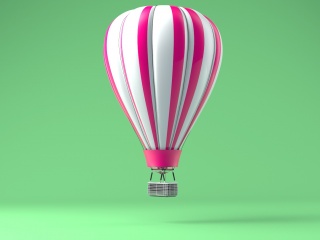 热气球C4D模型