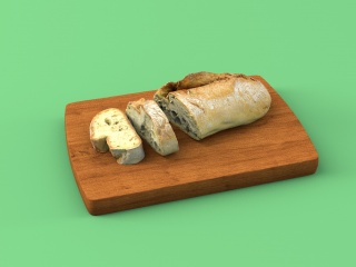 面包C4D模型