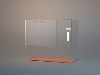 简约淋浴房C4D模型
