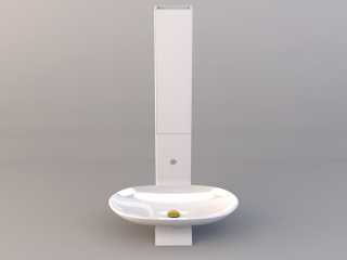 卫浴洗脸池C4D模型