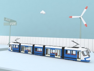 地铁工程场景C4D模型