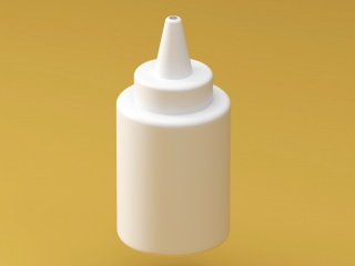 白色小瓶C4D模型