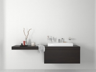 现代洗手间C4D模型