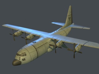 绝地求生飞机C4D模型
