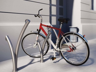 现代风格自行车C4D模型