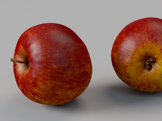 现代水果苹果C4D模型