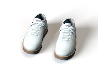 小白鞋C4D模型