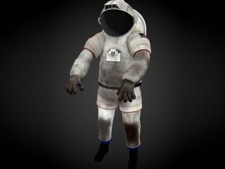现代宇航员太空服C4D模型