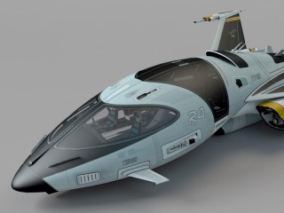 航空宇宙飞船C4D模型
