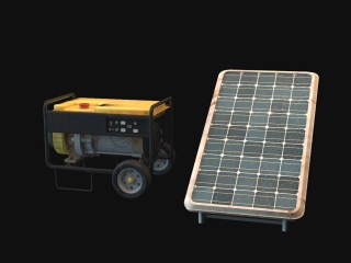 电路板太阳能板C4D模型