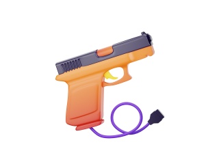 玩具手枪 卡通玩具枪C4D模型