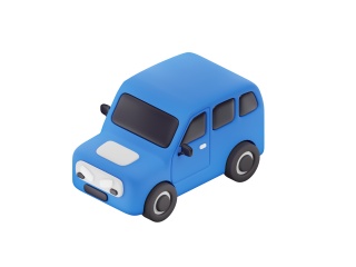 卡通汽车 吉普车 小汽车 玩具车 迷你车C4D模型