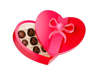 情人节巧克力礼盒C4D模型